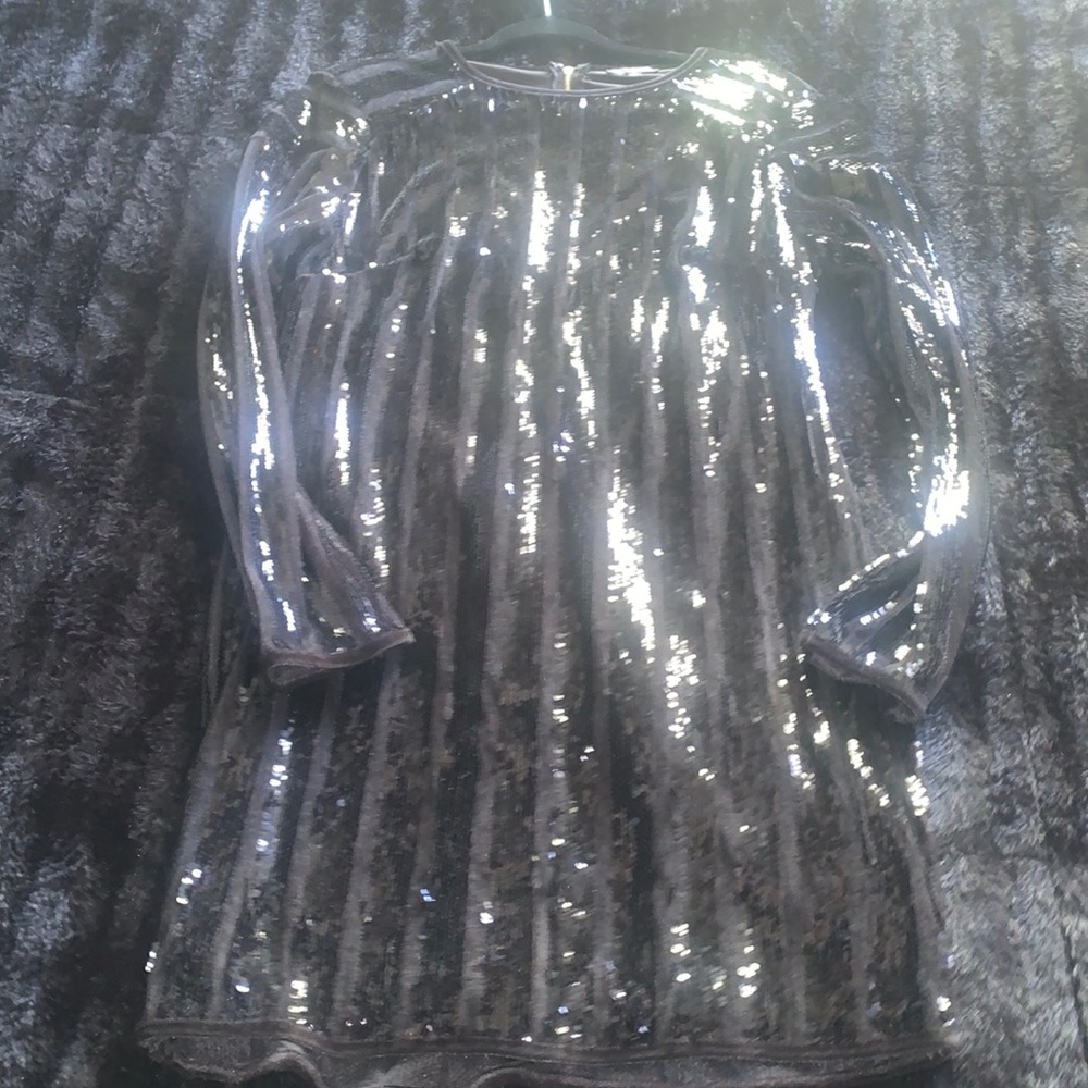 Black Sequin Birthday Dress